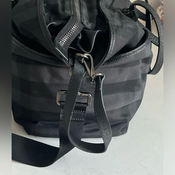 Burberry Graceford Nylon Tonal Check Diaper Bag - Picture 8 of 16